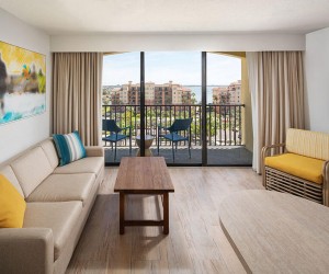 living room suite St. Pete Shores Hotel