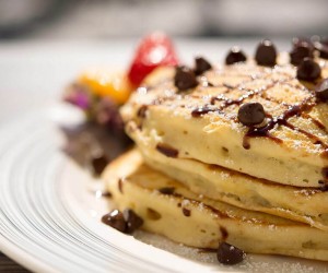 chocolate chip pancakes St. Pete Shores Hotel