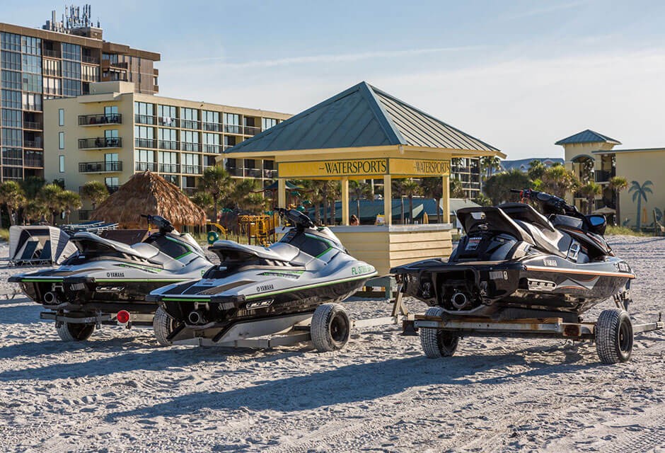 jet skis at St. Pete Shores Hotel