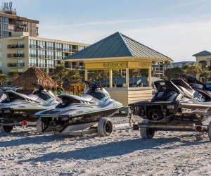 jet skis at St. Pete Shores Hotel