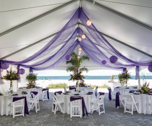 tent wedding at St. Pete Shores Hotel