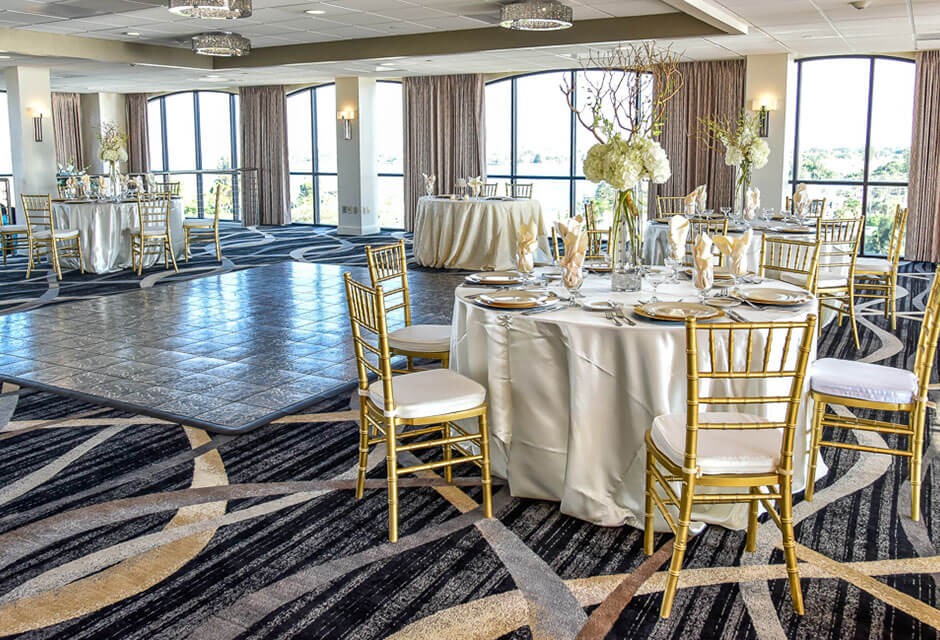 wedding reception at St. Pete Shores Hotel view 1