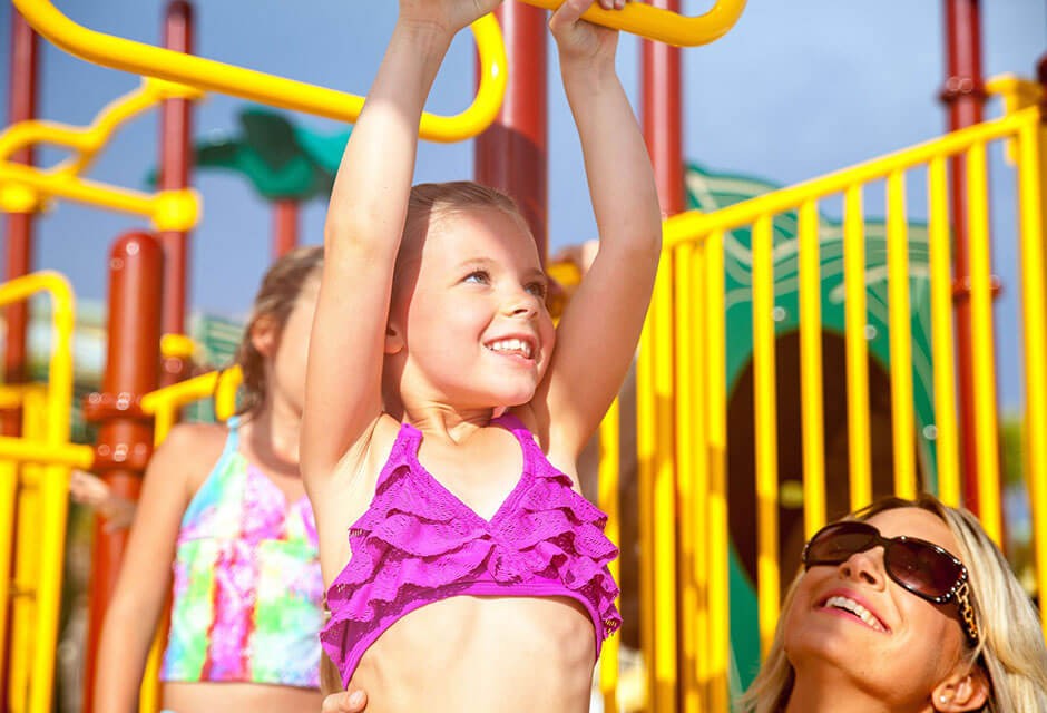 girl on playground
