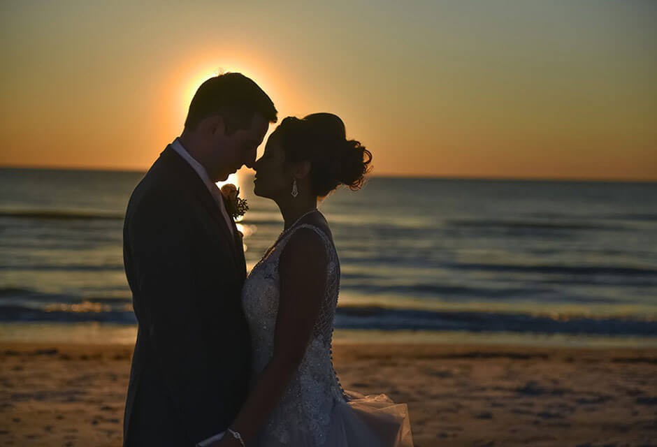 Sirata bride and groom on the beach