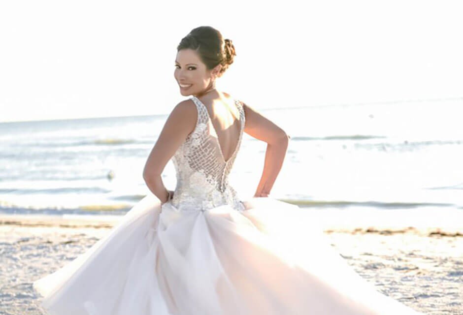 Sirata bride on the beach