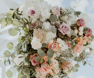 Florida beach wedding details at Sirata Resort