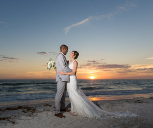 Wedding couple at Sirata Beach Resort in St Pete Beach