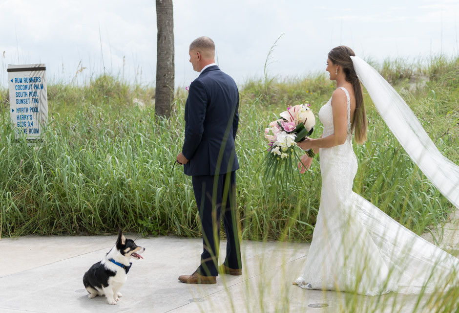 Wedding couple at Sirata Beach Resort in St Pete Beach