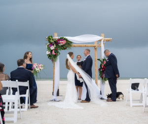 Wedding couple at Sirata Beach Resort in St Pete Beach