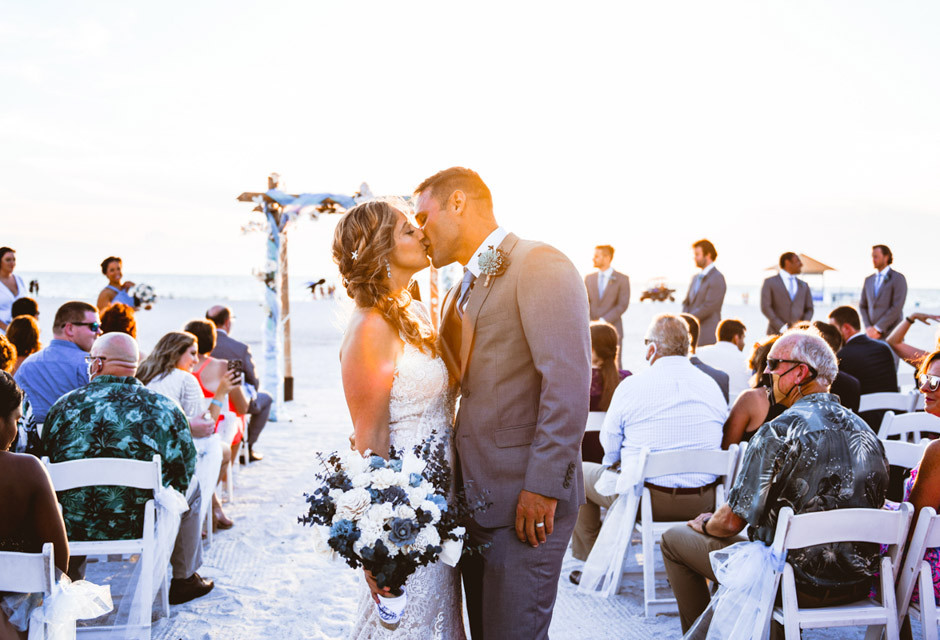 Wedding couple at Sirata Beach Resort in St Pete Beach
