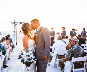 Wedding couple at Sirata Beach Resort in St Pete Beach