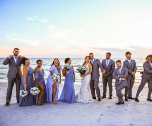 Wedding couple at Sirata Beach Resort in St Pete Beach