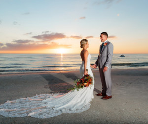 Wedding couple at Sirata Beach Resort in St Pete Beach