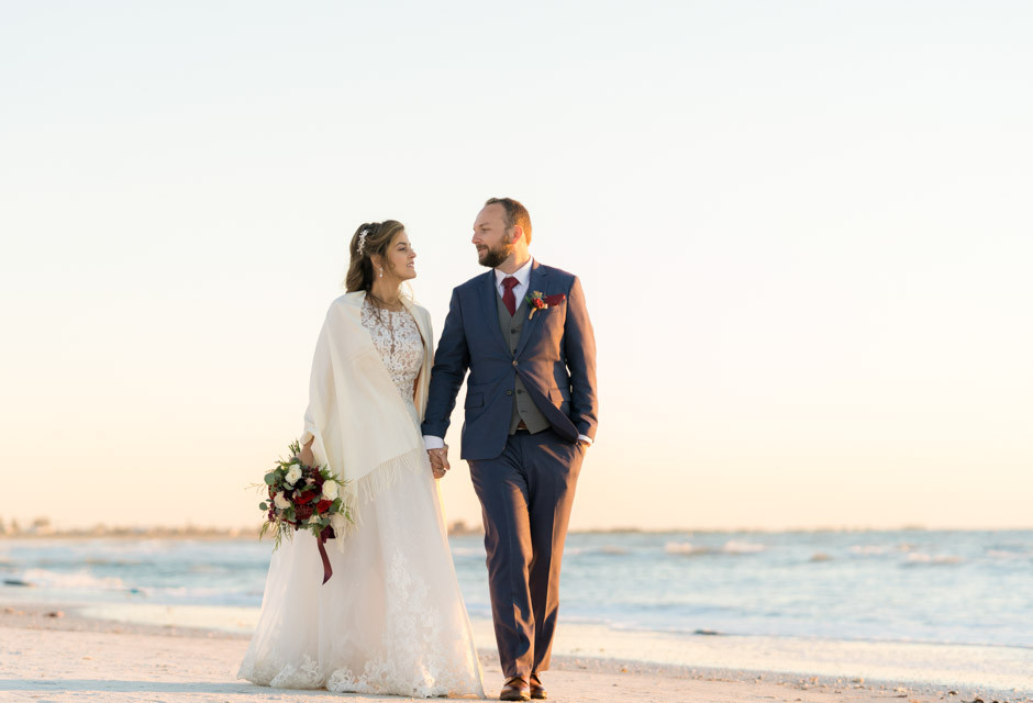 Wedding couple at Sirata Beach Resort in St Pete Beach