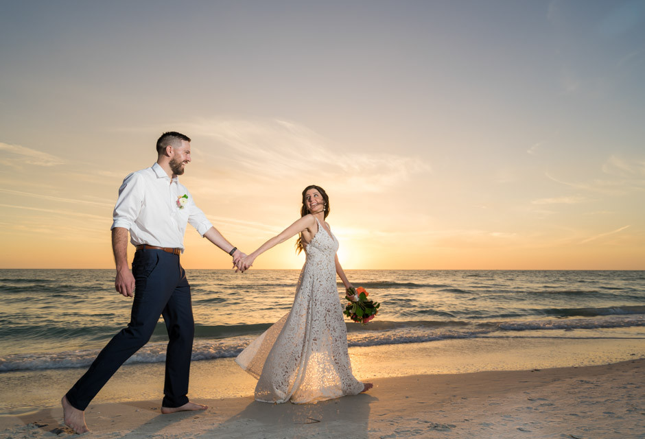 Wedding couple at Sirata Beach Resort in St Pete Beach