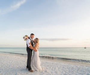 Wedding couple at Sirata Beach Resort in St Pete Beach