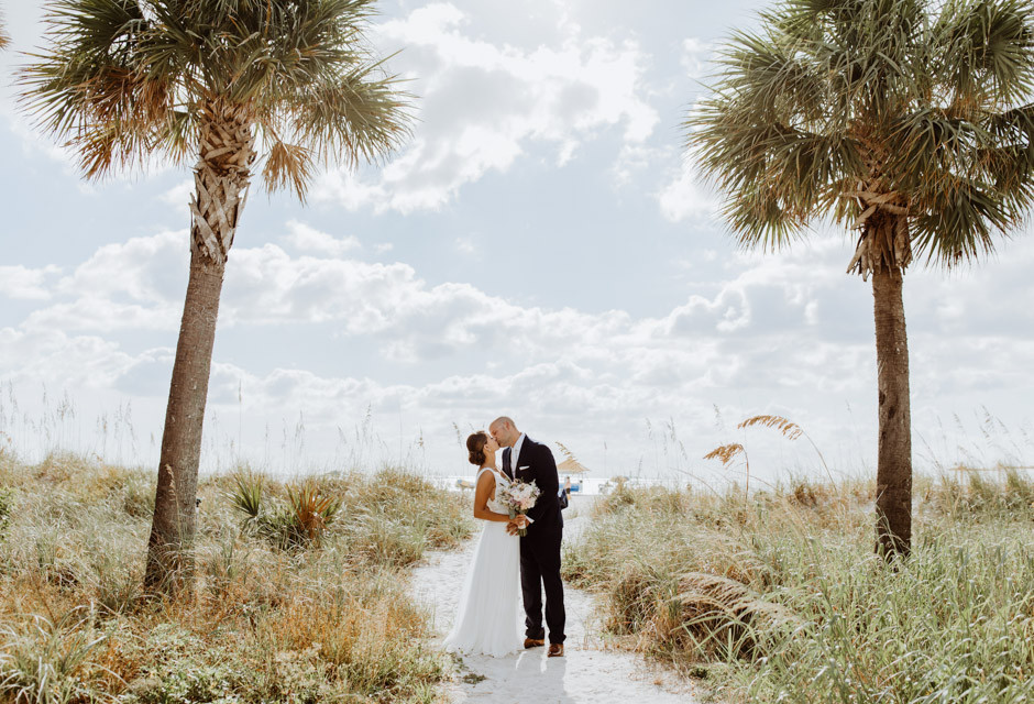 Wedding couple at Sirata Beach Resort in St Pete Beach