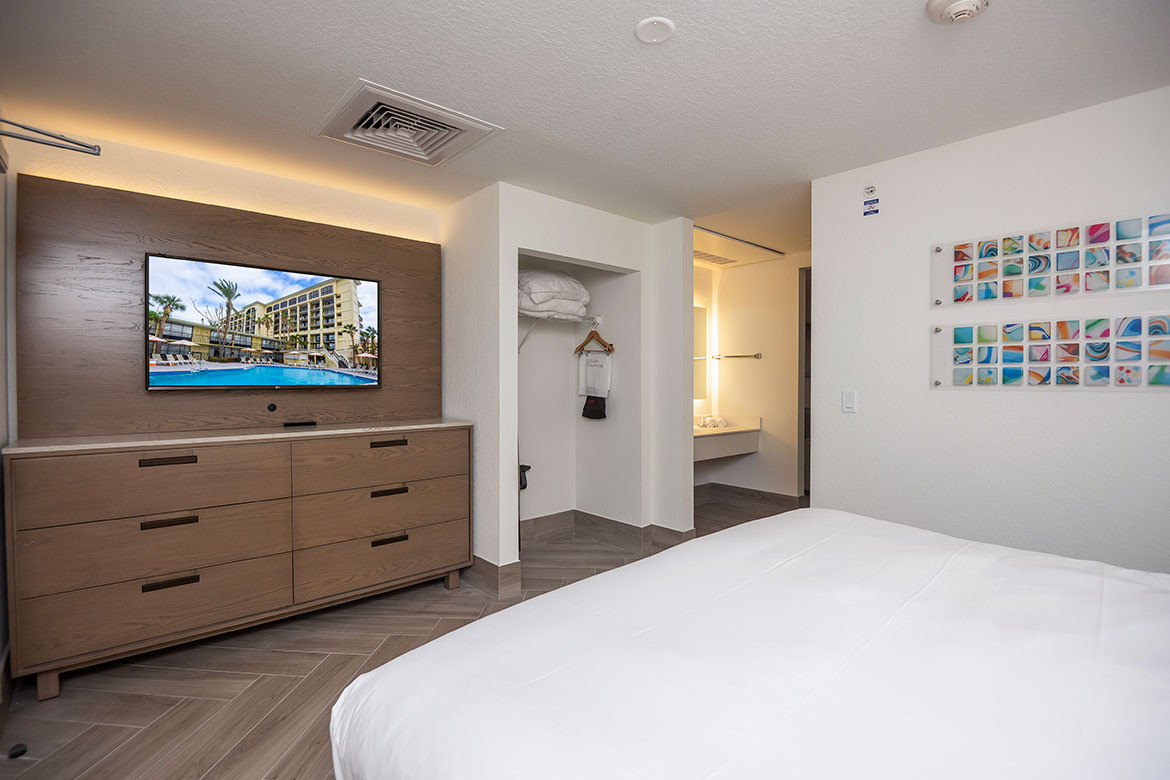 hotel room on the beach