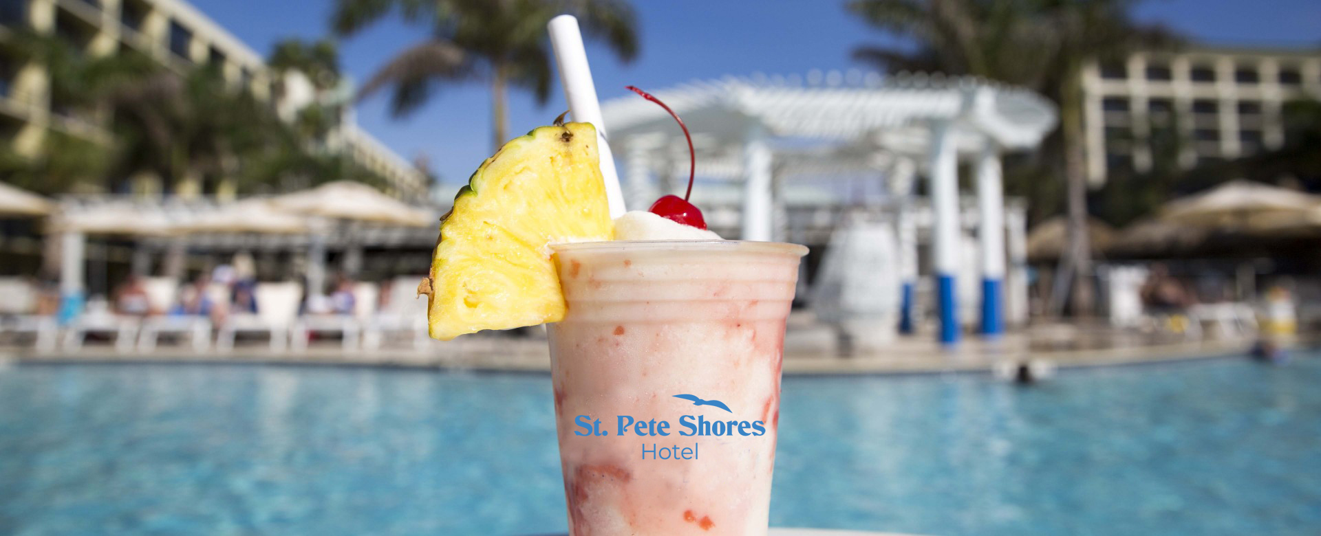 tropical drink from St. Pete Shores Hotel resort